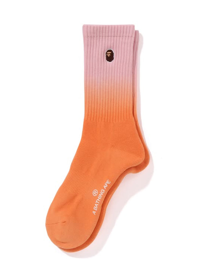 A BATHING APE Ladies' ONE POINT GRADATION SOCKS