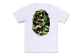 A BATHING APE Ladies' ABC CAMO BIG APE HEAD TEE