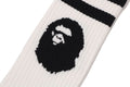 A BATHING APE APE HEAD LINE SOCKS