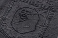 A BATHING APE LINE CAMO JACQUARD RELAXED FIT DENIM PANTS