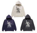 A BATHING APE DESTROY WASHED RELAXED FIT PULLOVER HOODIE