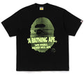 A BATHING APE SPRAY APE HEAD RELAXED FIT TEE