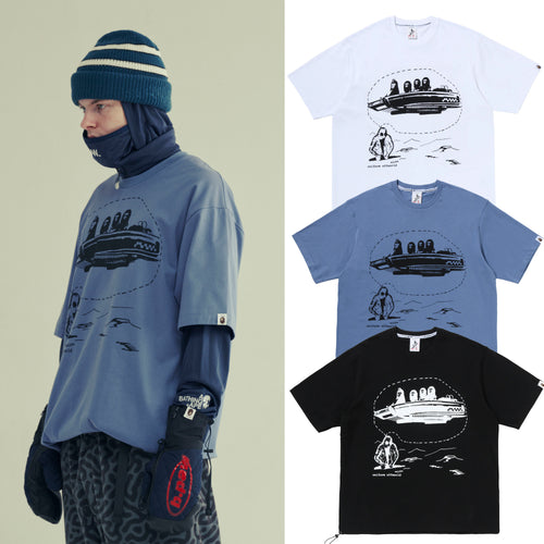 A BATHING APE BAPE BY KAZUKI KURAISHI "ALIENS" SHORT SLEEVES TEE