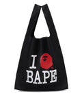 A BATHING APE Ladies' I LOVE BAPE LEATHER BAG