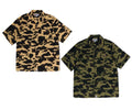 A BATHING APE 1ST CAMO OPEN COLLAR SS SHIRTS