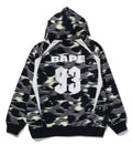 A BATHING APE SREEN CAMO FOOTBALL LOGO RELAXED FIT PULLOVER HOODIE - happyjagabee store