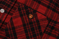 A BATHING APE BAPE KIDS CHECK BABY MILO EMBROIDERY PRINT SHIRT