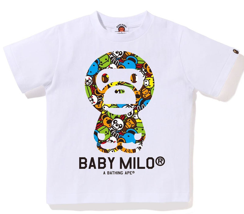 A BATHING APE BAPE KIDS MILO ALL FRIENDS BABY MILO TEE