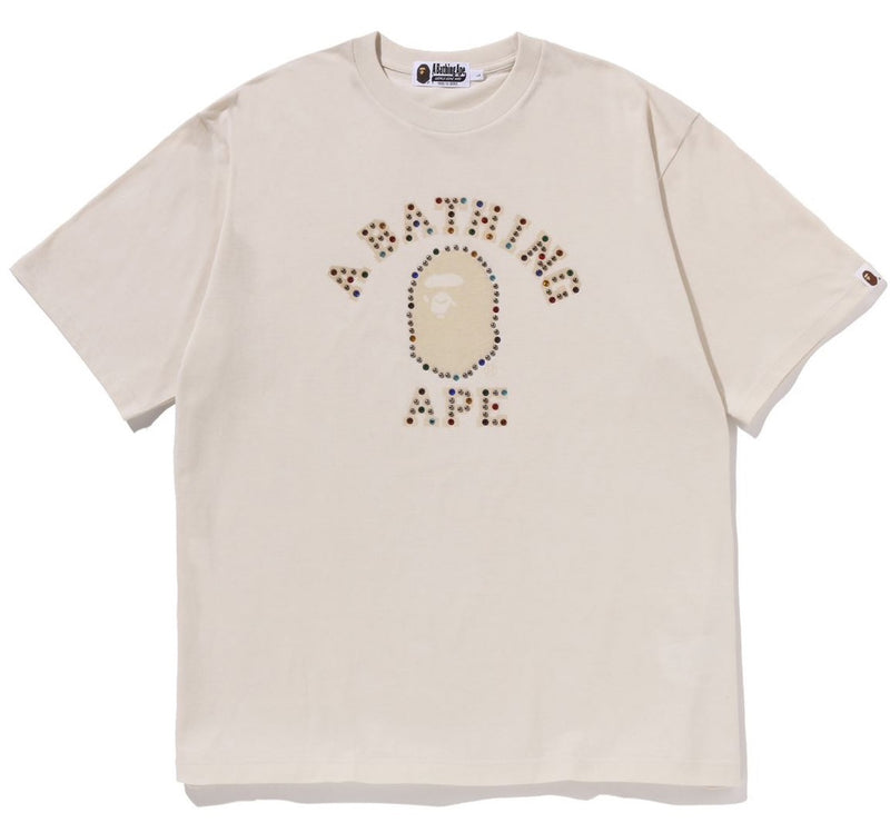 A BATHING APE COLOR STONE COLLEGE RELAXED FIT TEE