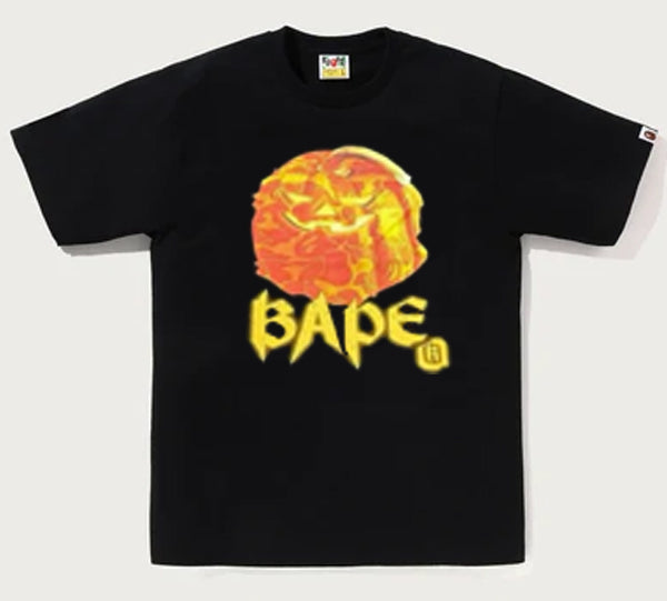 A BATHING APE JACK-O' - LANTERN APE HEAD TEE