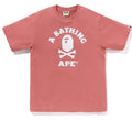 A BATHING APE APE CROSSBONE COLLEGE TEE