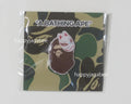 A BATHING APE JAPANESE FOX MASK PINS ( Japan Limited )