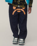 A BATHING APE BAPE KIDS MILO FACE 10 OZ DENIM PANTS