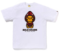 A BATHING APE COLOR CAMO MILO SHARK FZH TEE