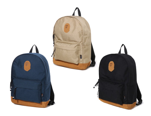 A BATHING APE APE HEAD PATCH CORDURA DAYPACK