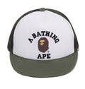 A BATHING APE BAPE KIDS 1ST CAMO COLLEGE MESH CAP