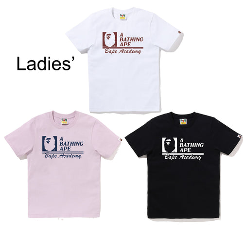 A BATHING APE Ladies' BAPE ACADEMY LOGO TEE
