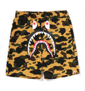 A BATHING APE 1ST CAMO SHARK SWEAT SHORTS