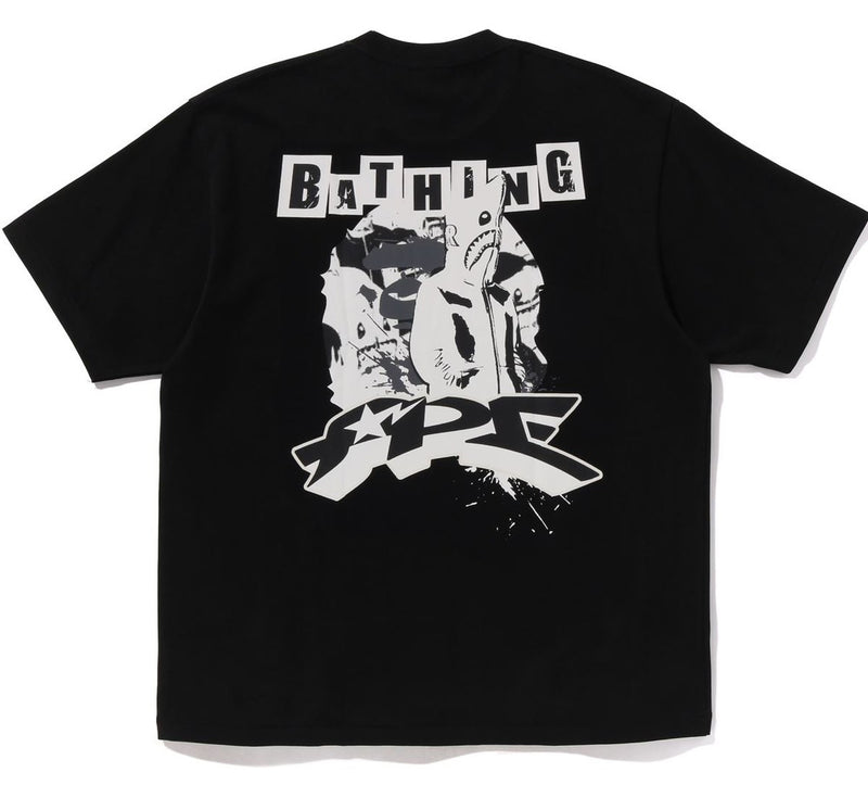 A BATHING APE GRAFFITI BAPE LOGO RELAXED FIT TEE #1