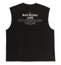 A BATHING APE HEAVY WASH APE HEAD CROPPED FIT TANK TOP