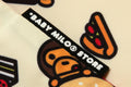 A BATHING APE BABY MILO STORE BABY MILO PLUSH DOLL BURGER TOTE BAG
