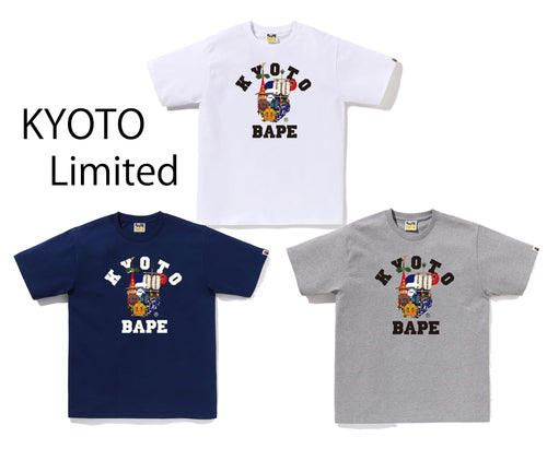 A BATHING APE KYOTO FESTIVAL COLLEGE TEE ( KYOTO LIMITED )