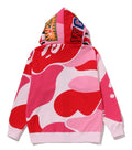 A BATHING APE MEGA ABC CAMO DOUBLE SHARK RELAXED FIT FULL ZIP HOODIE