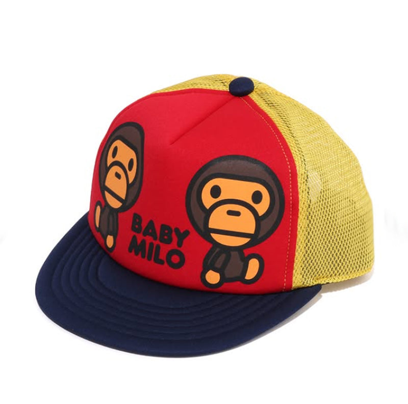 A BATHING APE BAPE KIDS BABY MILO MESH CAP