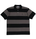 A BATHING APE MILO ONE POINT STRIPE RELAXED FIT POLO
