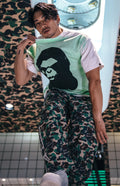 A BATHING APE BAPE x SAINT MXXXXXX MAD FACE HANDPRINTING TEE