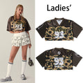 A BATHING APE Ladies' 1ST CAMO BAPE CROPPED FOOTBALL TEE - happyjagabee store
