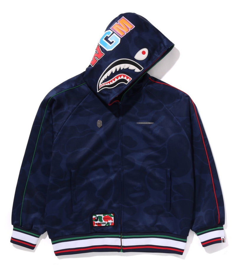 A BATHING APE BAPE x PAGANI SOLID CAMO RELAXED FIT SHARK FULL ZIP HOODIE