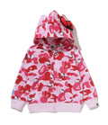 A BATHING APE BAPE KIDS BAPE SANRIO HELLO KITTY CAMO ZIP HOODIE