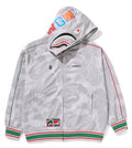 A BATHING APE BAPE x PAGANI SOLID CAMO RELAXED FIT SHARK FULL ZIP HOODIE