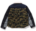 A BATHING APE DOWN WIDE DENIM JACKET
