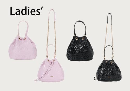 A BATHING APE Ladies' CAMO QUILTING BUCKET BAG