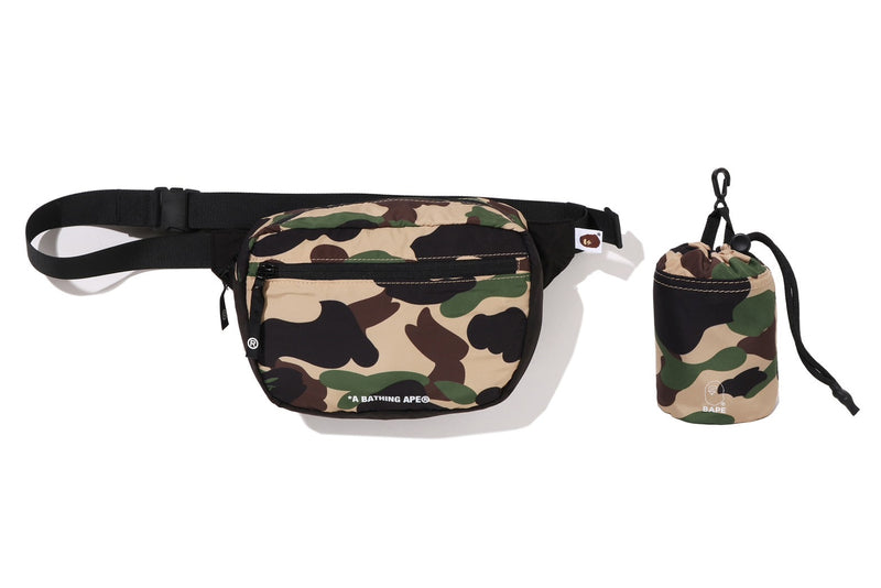 A BATHING APE 1ST CAMO PACKABLE WAIST BAG