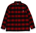 A BATHING APE BLOCK CHECK SHIRT ( RELAXED FIT )