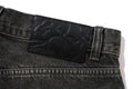 A BATHING APE TWIN STA 13oz DENIM LOOSE FIT SHORTS