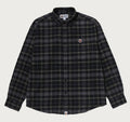 A BATHING APE ONE POINT FLANNEL CHECK LS SHIRT