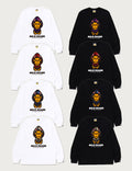 A BATHING APE COLOR CAMO MILO SHARK FZH LS TEE
