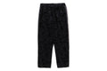 A BATHING APE SOLID CAMO VELOUR METAL ONE POINT RELAXED FIT TRACK PANTS