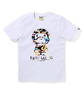 A BATHING APE Ladies' ART CAMO BABY MILO TEE