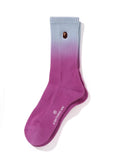 A BATHING APE Ladies' ONE POINT GRADATION SOCKS