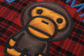 A BATHING APE BAPE KIDS CHECK BABY MILO EMBROIDERY PRINT SHIRT