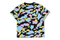 A BATHING APE Ladies' NEW MULTI CAMO ONE POINT MINI TEE - happyjagabee store