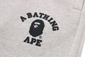A BATHING APE COLLEGE OVERSIZED FIT WIDE LEG SWEAT PANTS