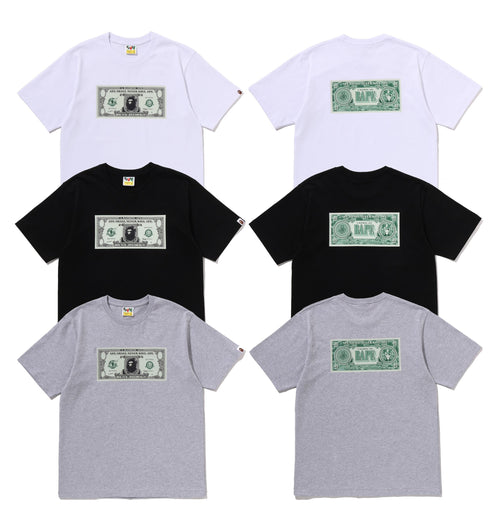 A BATHING APE BAPE BANKNOTE TEE - happyjagabee store