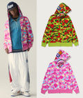 A BATHING APE STA CAMO SHARK FULL ZIP HOODIE
