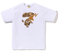 A BATHING APE WILD LEOPARD PATTERN APE FACE STA TEE